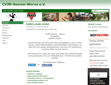 Tablet Screenshot of cvjm-heeren-werve.de